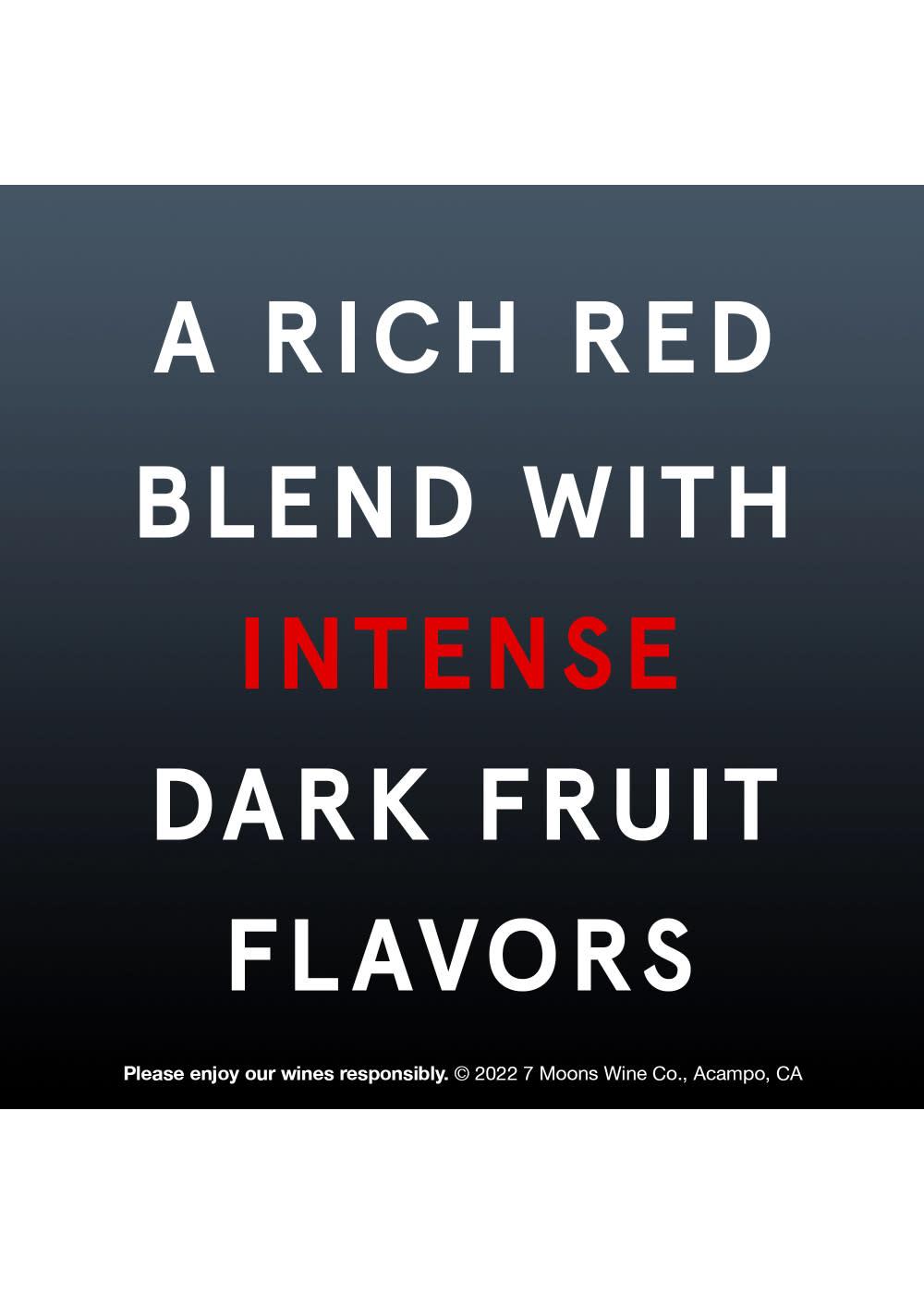 7 Moons Dark Red Blend; image 4 of 5