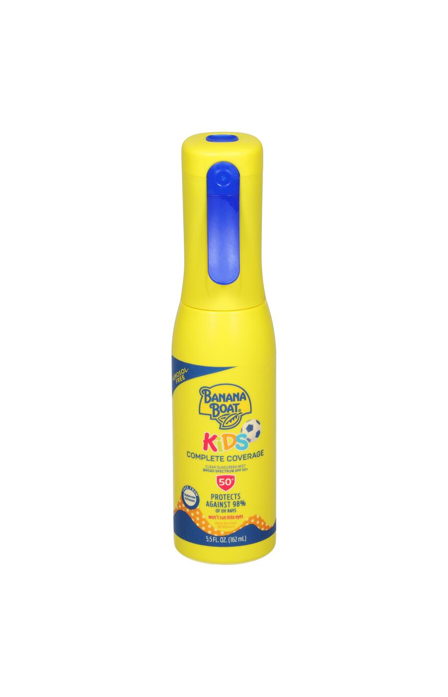 Banana Boat Kids Complete Coverage Clear Sunscreen Mist - SPF 50; image 1 of 2