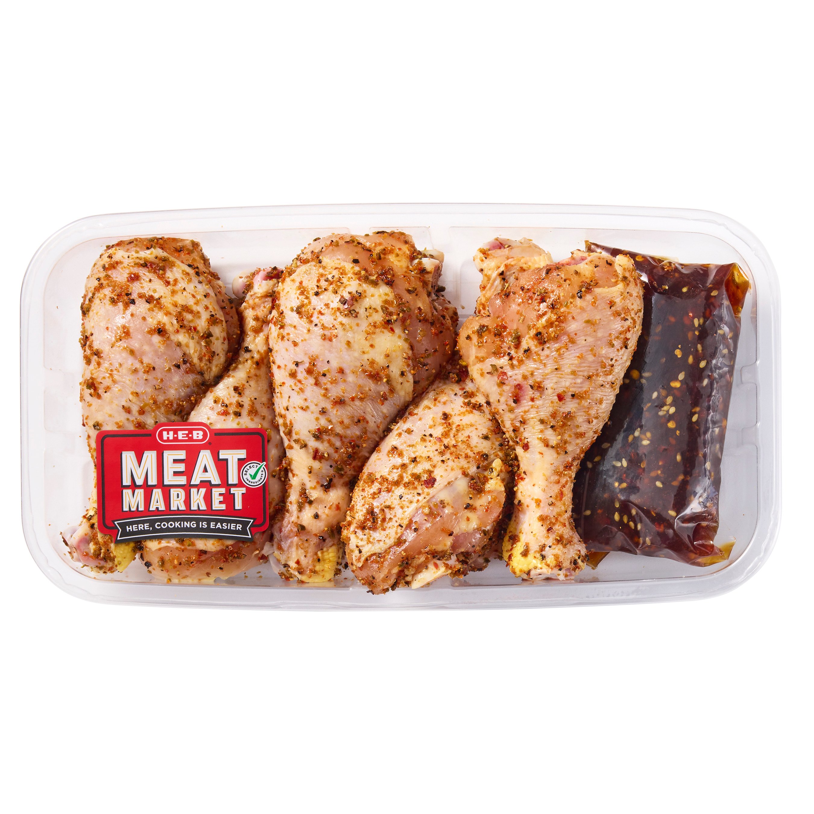 HEB Meat Market Seasoned Bonein Chicken Lollipops Ginger Teriyaki Shop Chicken at HEB