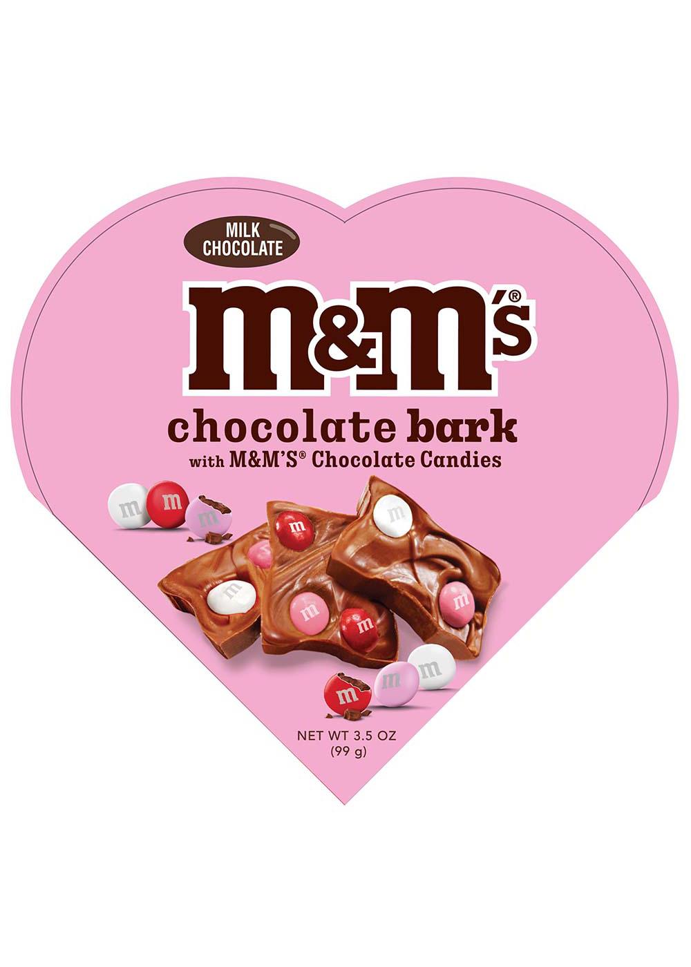 M&M'S Milk Chocolate Bark Valentine's Heart Gift Box; image 1 of 2