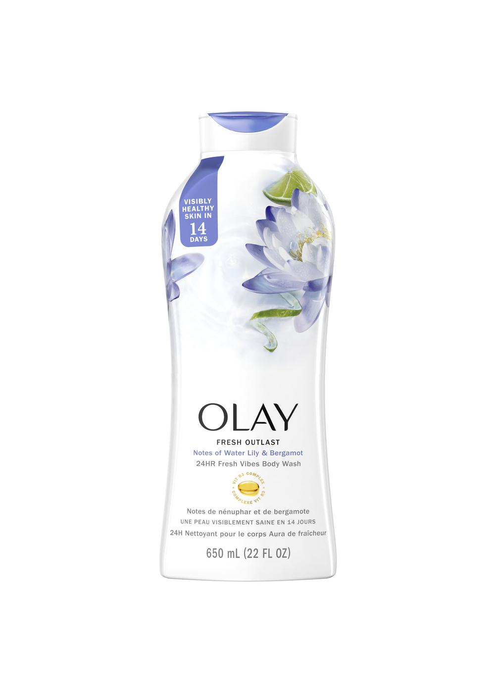 Olay Fresh Outlast Body Wash - Water Lily & Bergamot; image 1 of 2