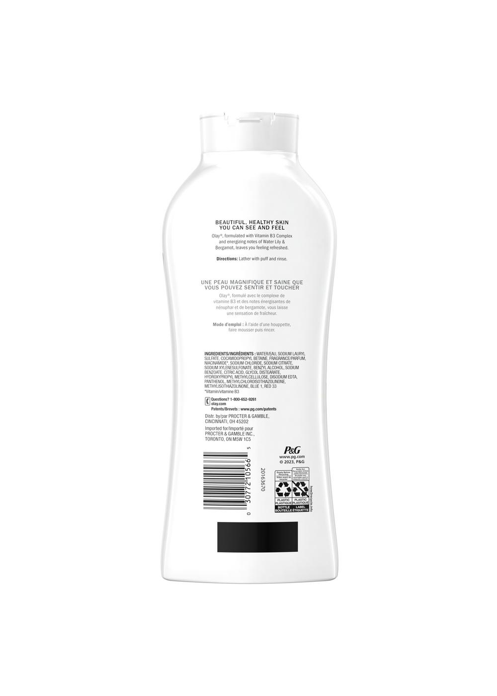 Olay Fresh Outlast Body Wash - Water Lily & Bergamot; image 2 of 2