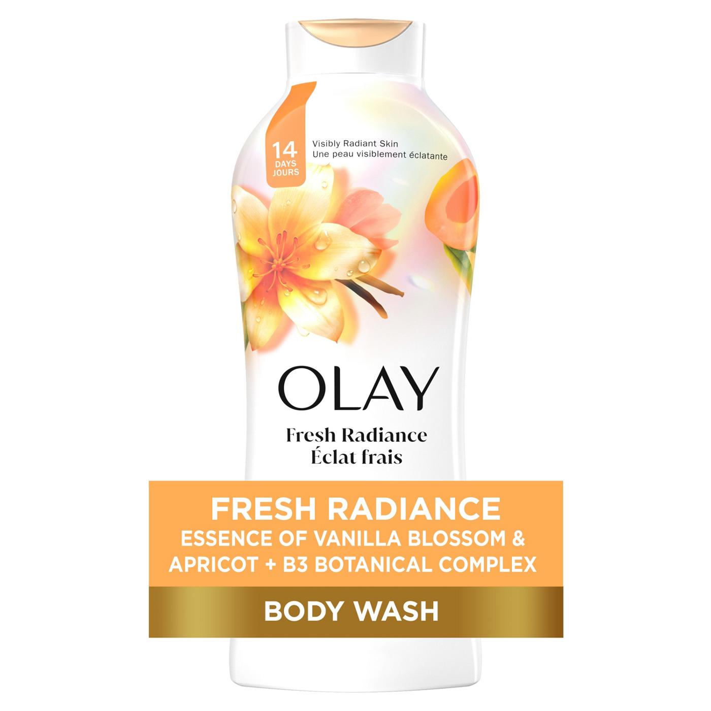 Olay Fresh Outlast Body Wash - Vanilla Blossom & Apricot; image 1 of 2