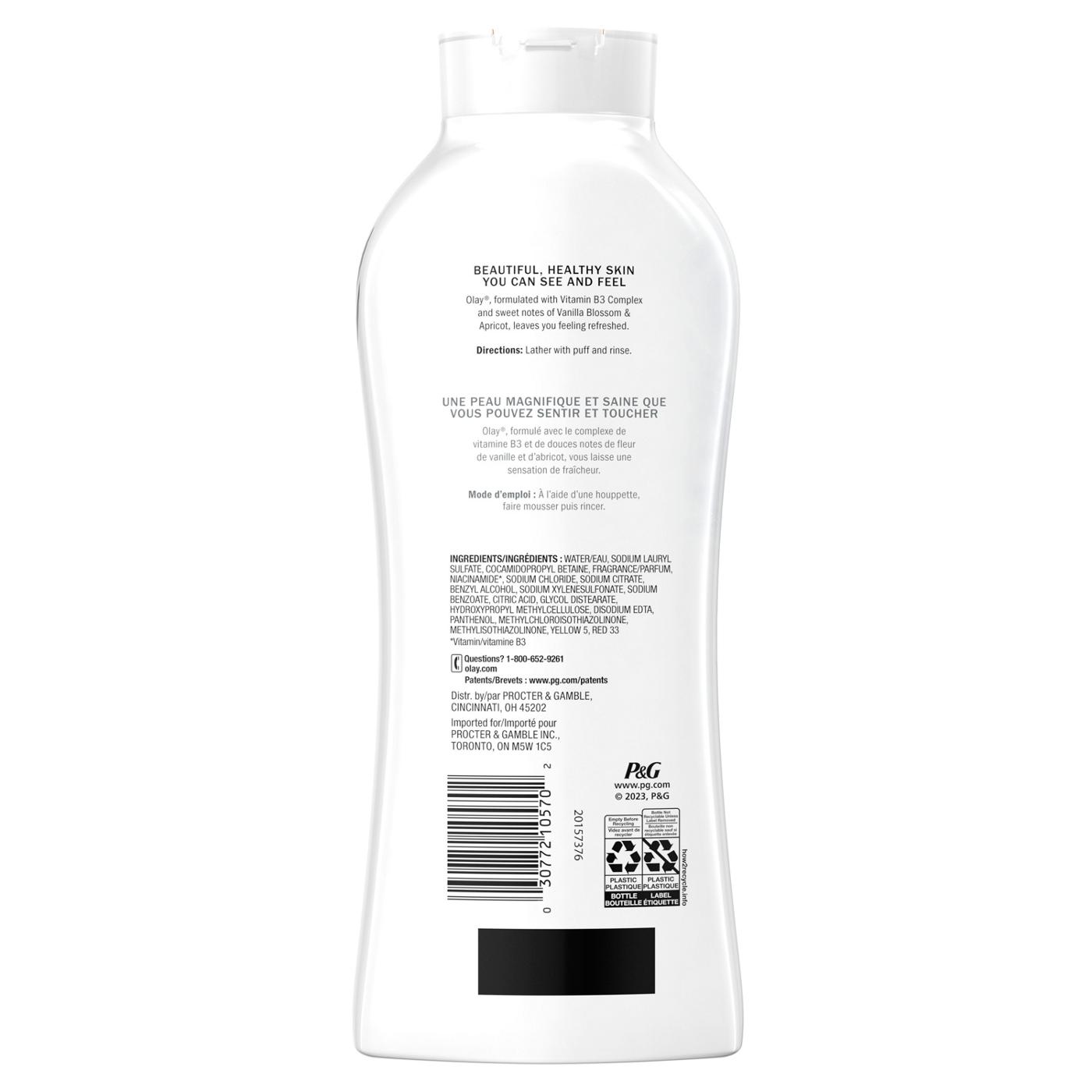 Olay Fresh Outlast Body Wash - Vanilla Blossom & Apricot; image 4 of 8