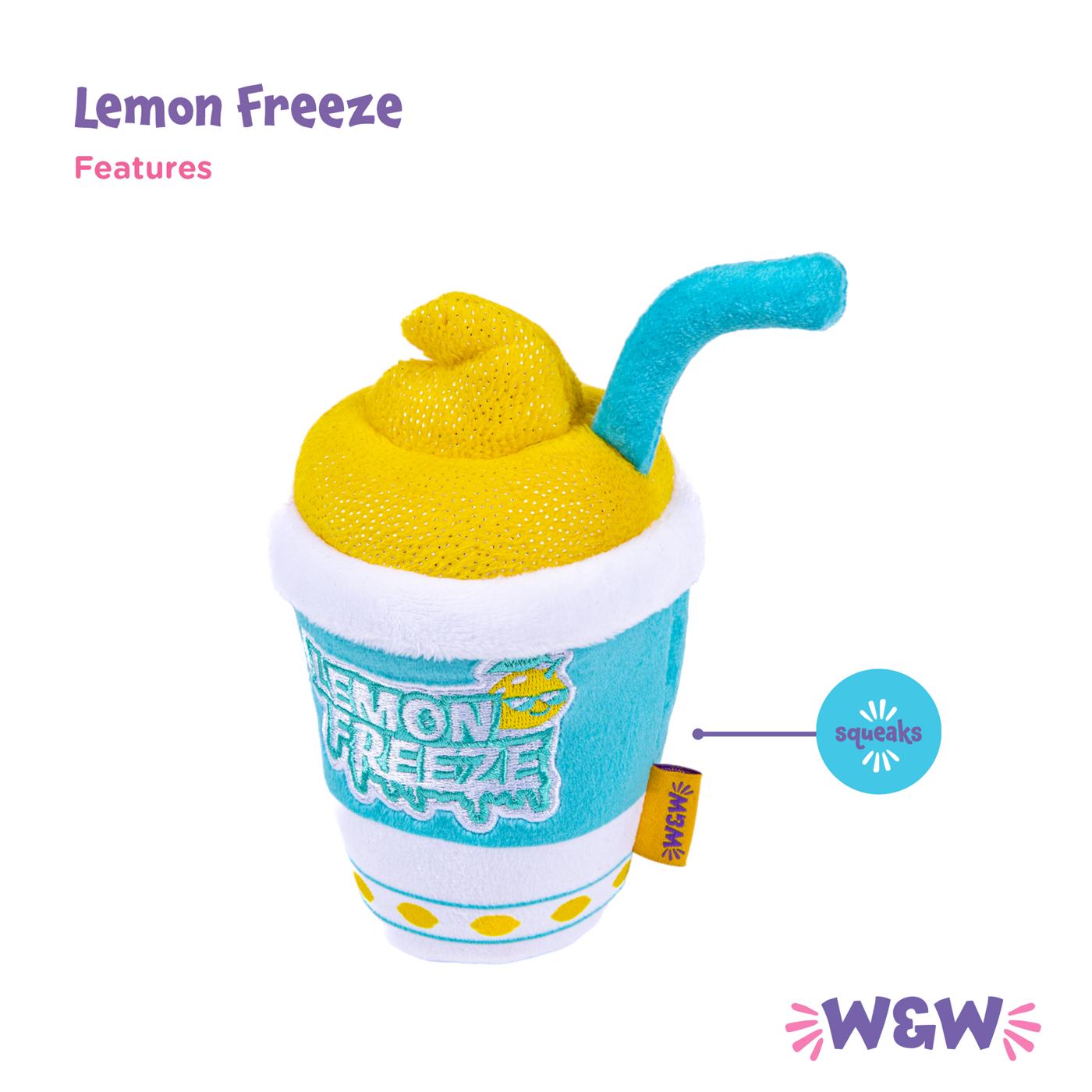 Woof & Whiskers Plush Dog Toy - Lemmon Freeze; image 6 of 6
