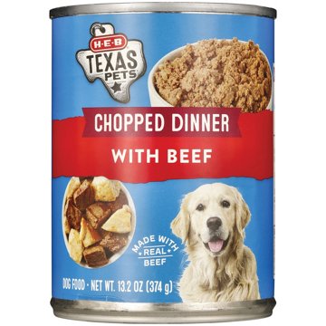 H-E-B Texas Pets Chopped Beef Wet Dog Food