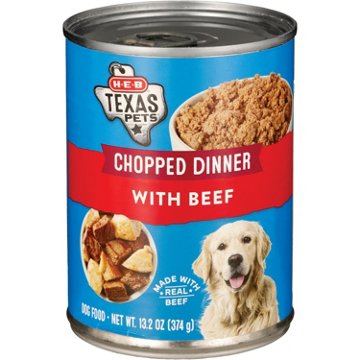 H-E-B Texas Pets Chopped Beef Wet Dog Food