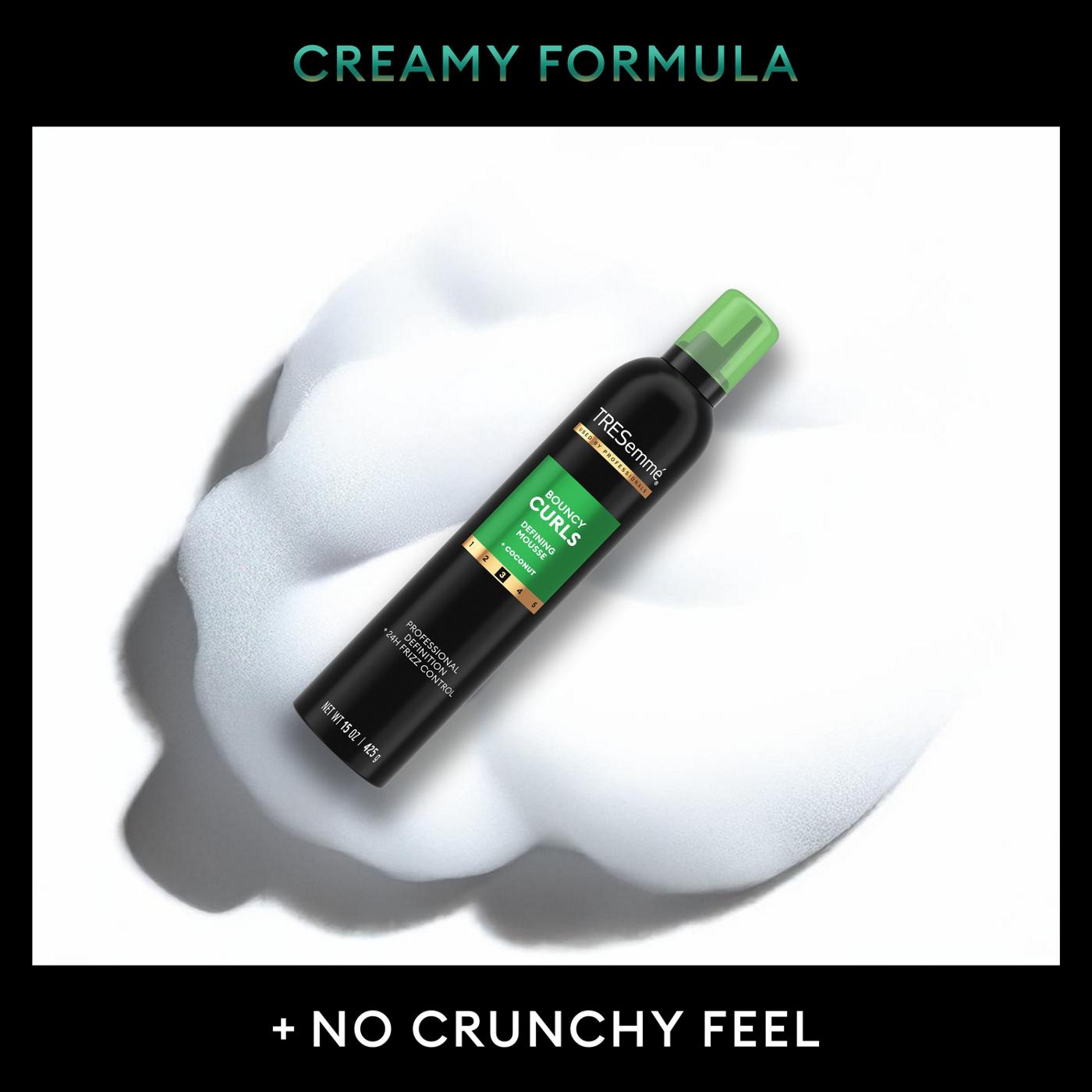 TRESemmé Bouncy Curls Peptide Blend Defining Styling Mousse; image 4 of 4