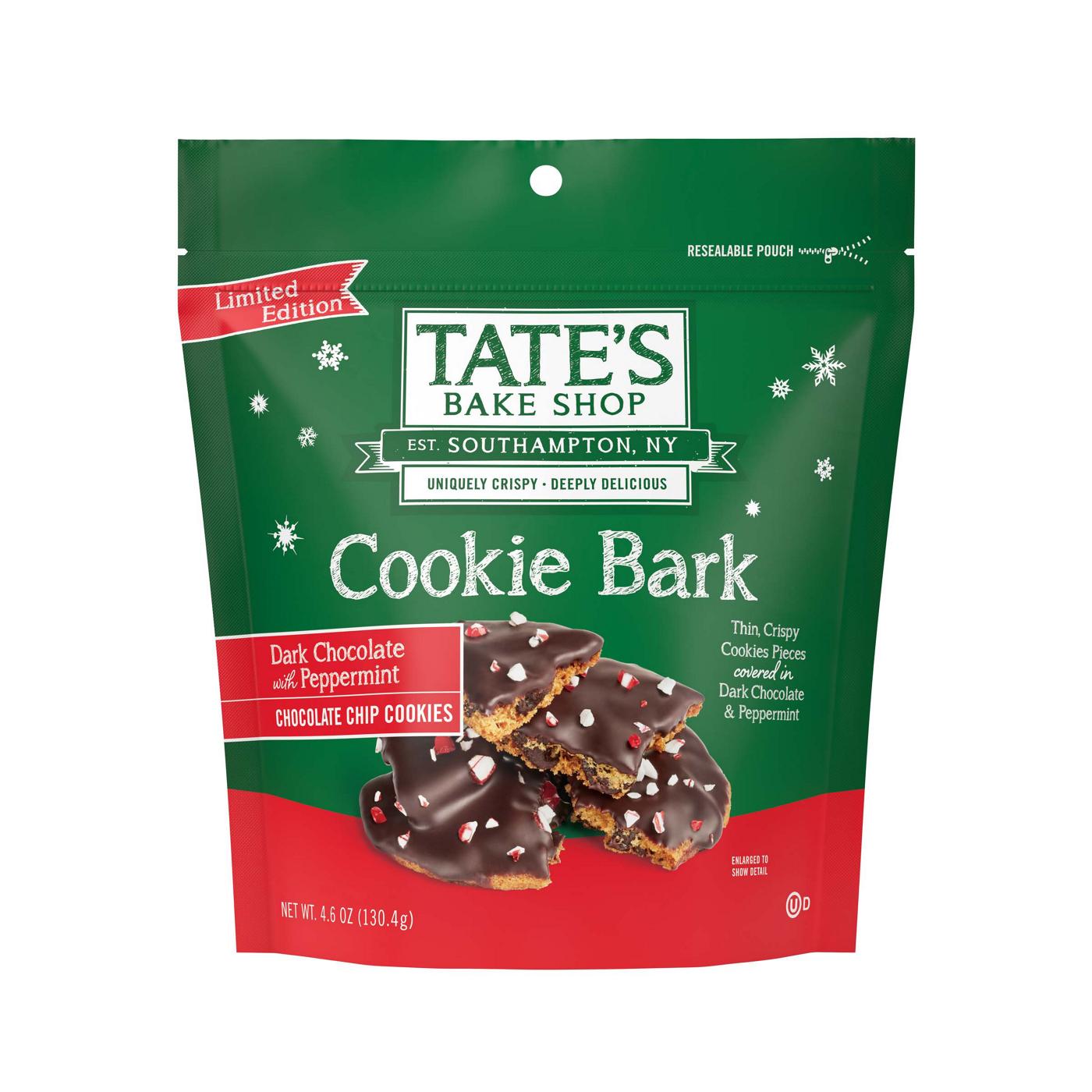 Tate's Bake Shop Dark Chocolate Peppermint Cookie Bark; image 1 of 10