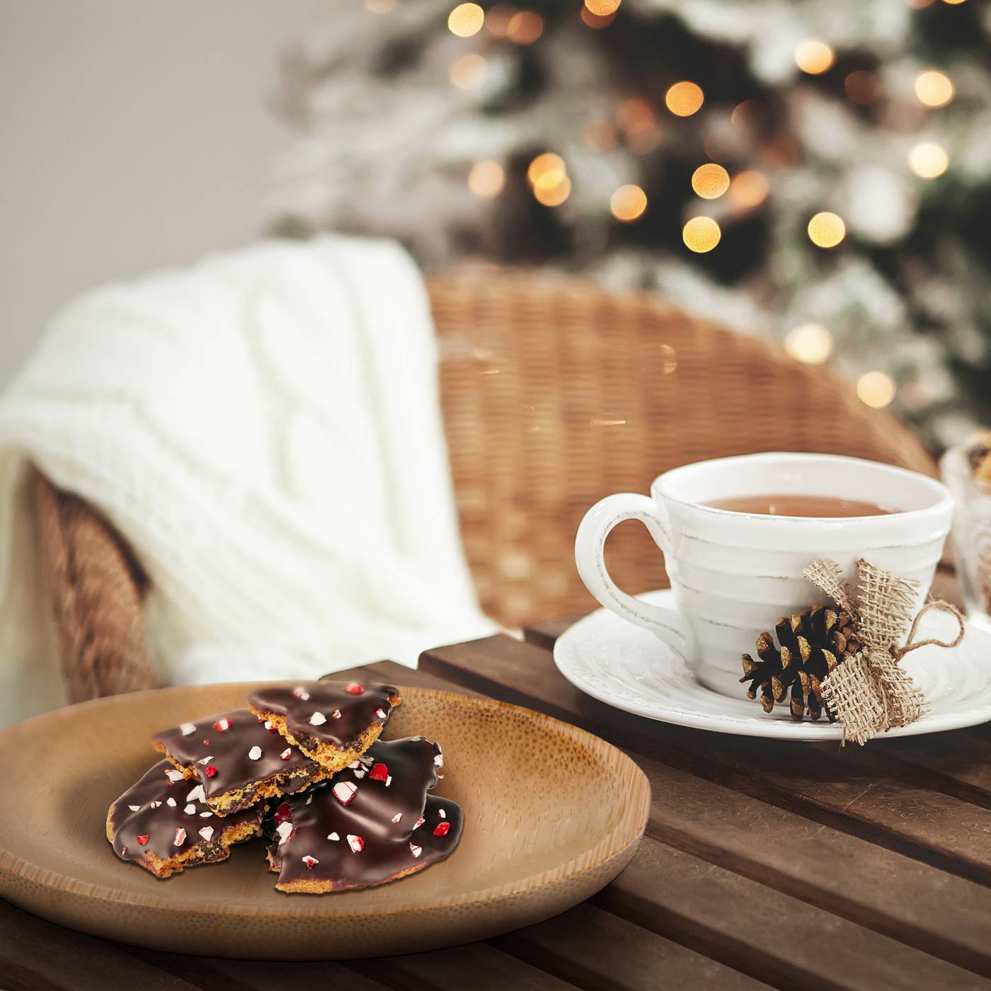 Tate's Bake Shop Dark Chocolate Peppermint Cookie Bark; image 10 of 10