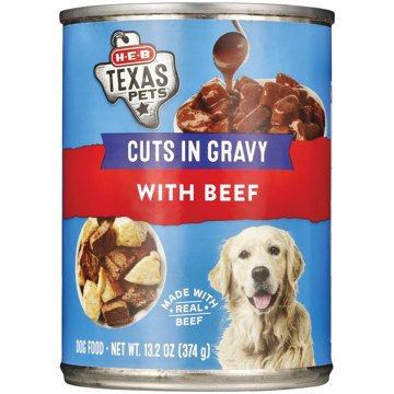 H-E-B Texas Pets Beef Cuts with Gravy Wet Dog Food