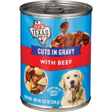 H-E-B Texas Pets Beef Cuts with Gravy Wet Dog Food