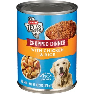 H-E-B Texas Pets Chopped Chicken & Rice Wet Dog Food