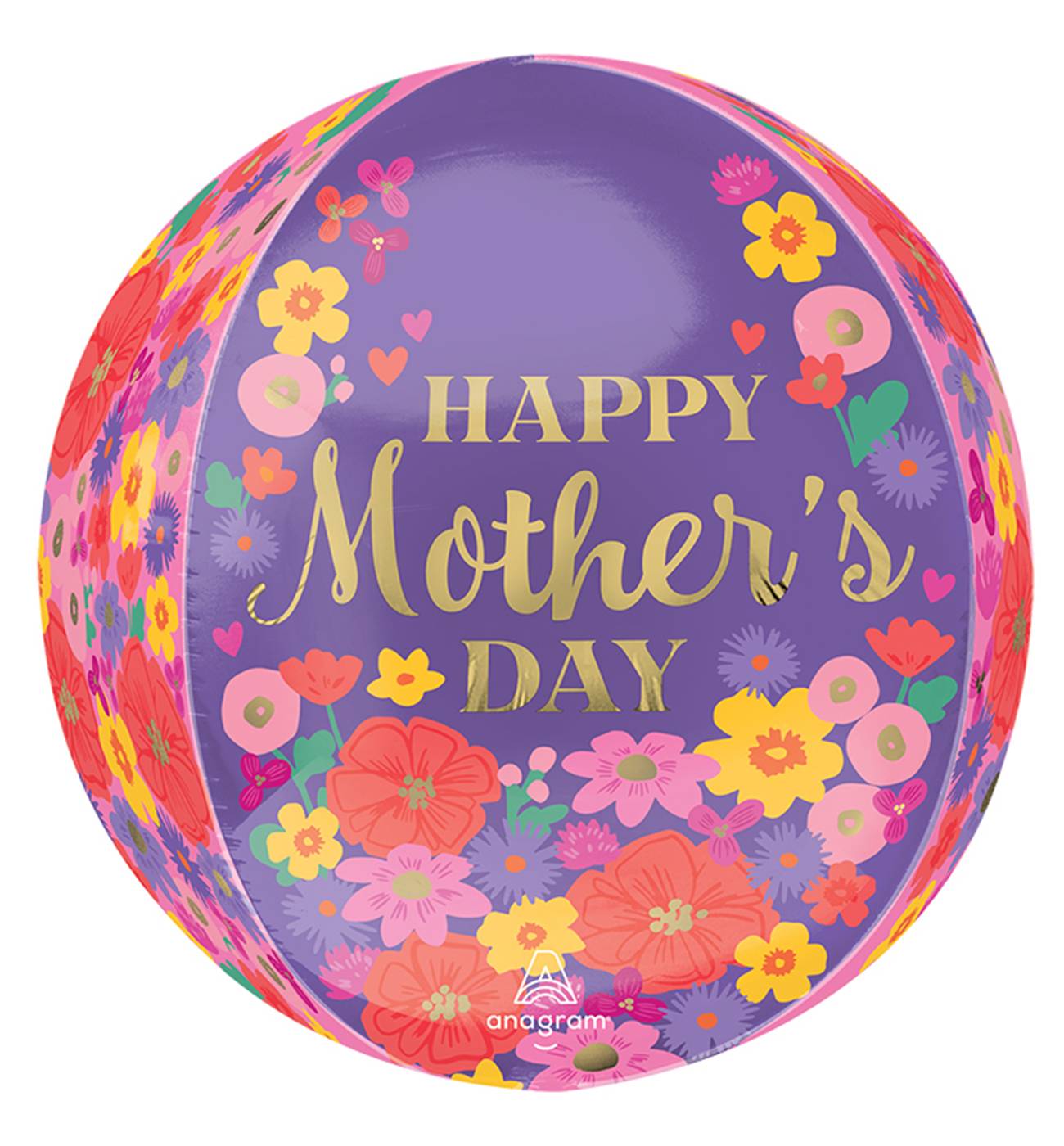 BLOOMS by H-E-B Sweet Florals Happy Mother's Day Orbz Helium Balloon ...