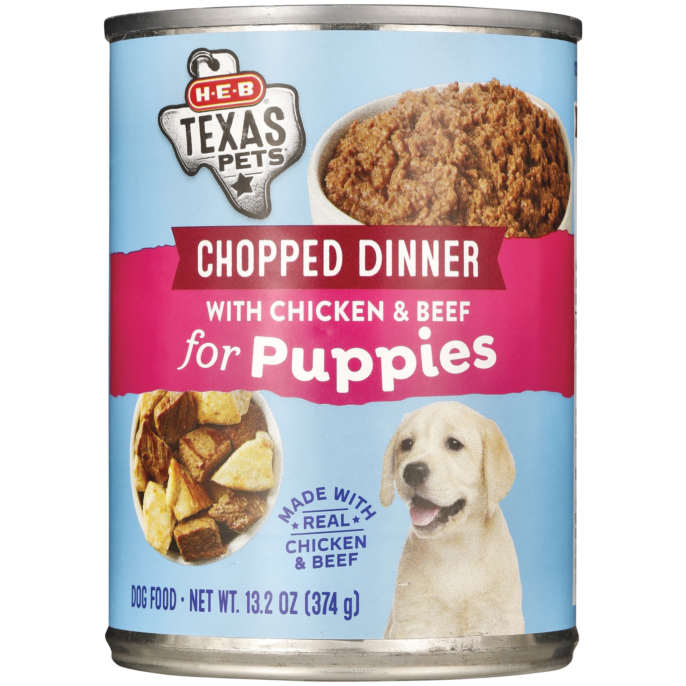 HEB Texas Pets Chopped Chicken & Beef Wet Puppy Food Shop Food at HEB
