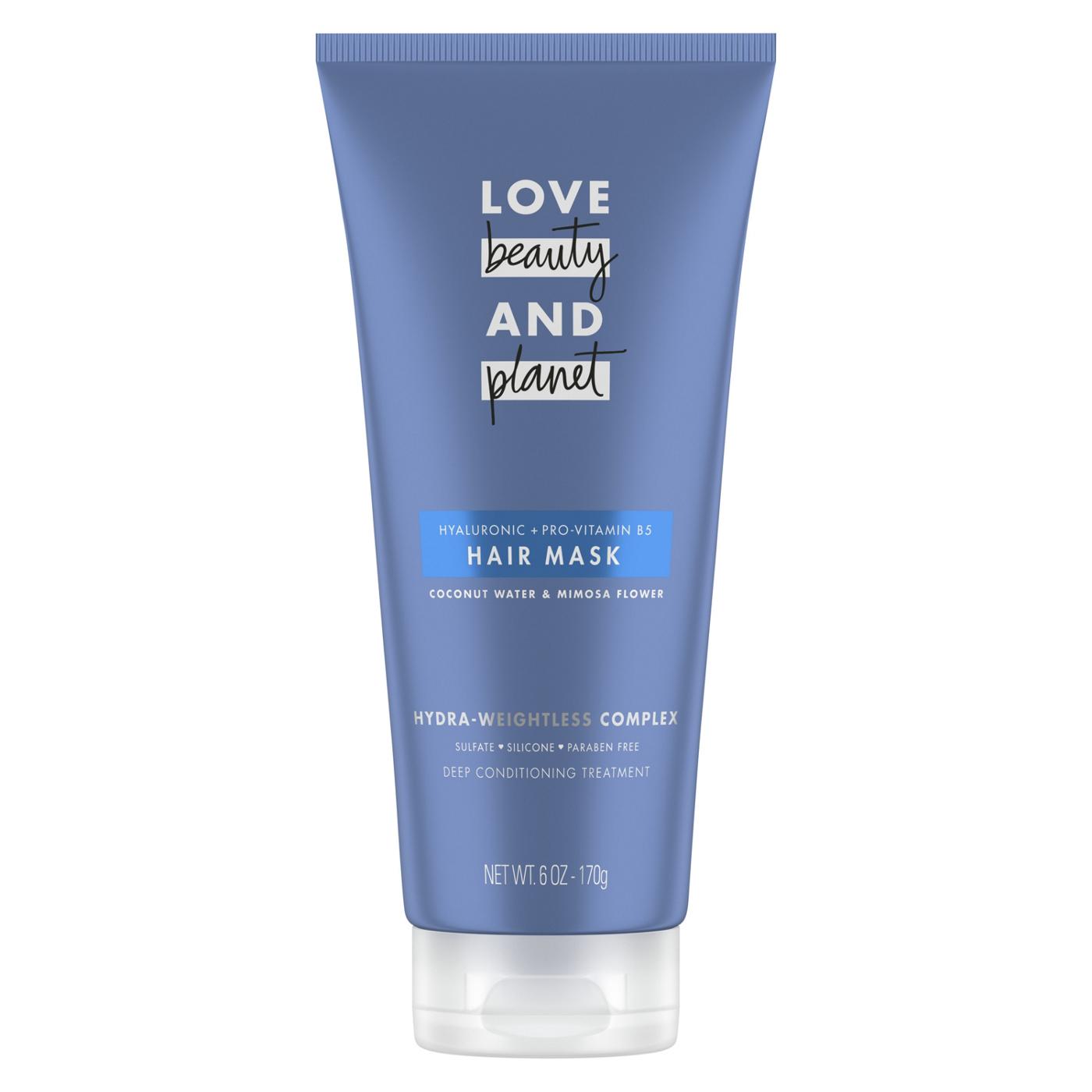 Love Beauty and Planet Hyaluronic + Pro-Vitamin B5 Hair Mask; image 1 of 6