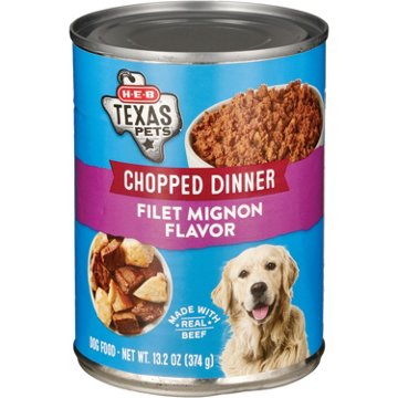 H-E-B Texas Pets Chopped Filet Mignon Wet Dog Food