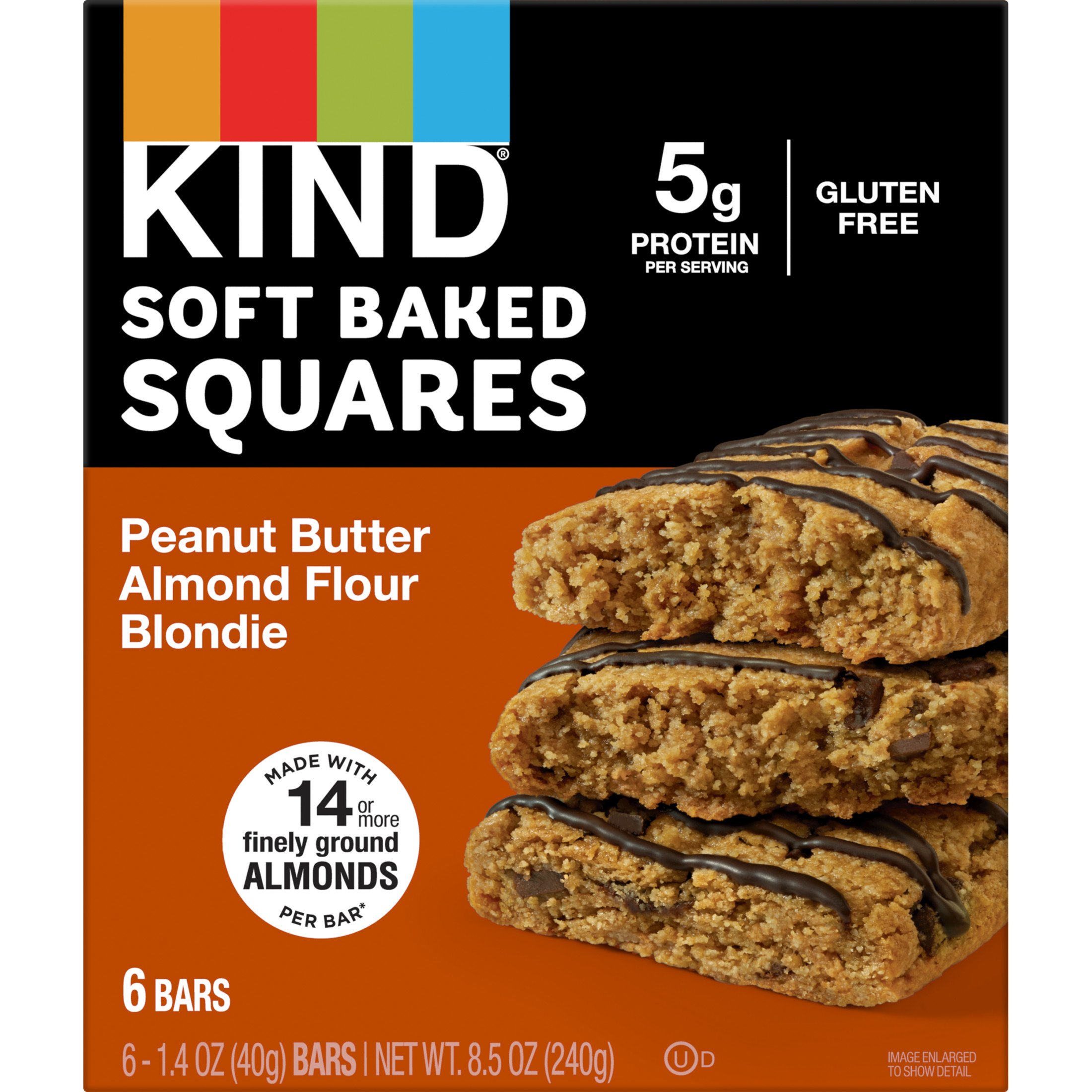 Kind Soft Baked Squares Peanut Butter Almond Flour Blondie Shop