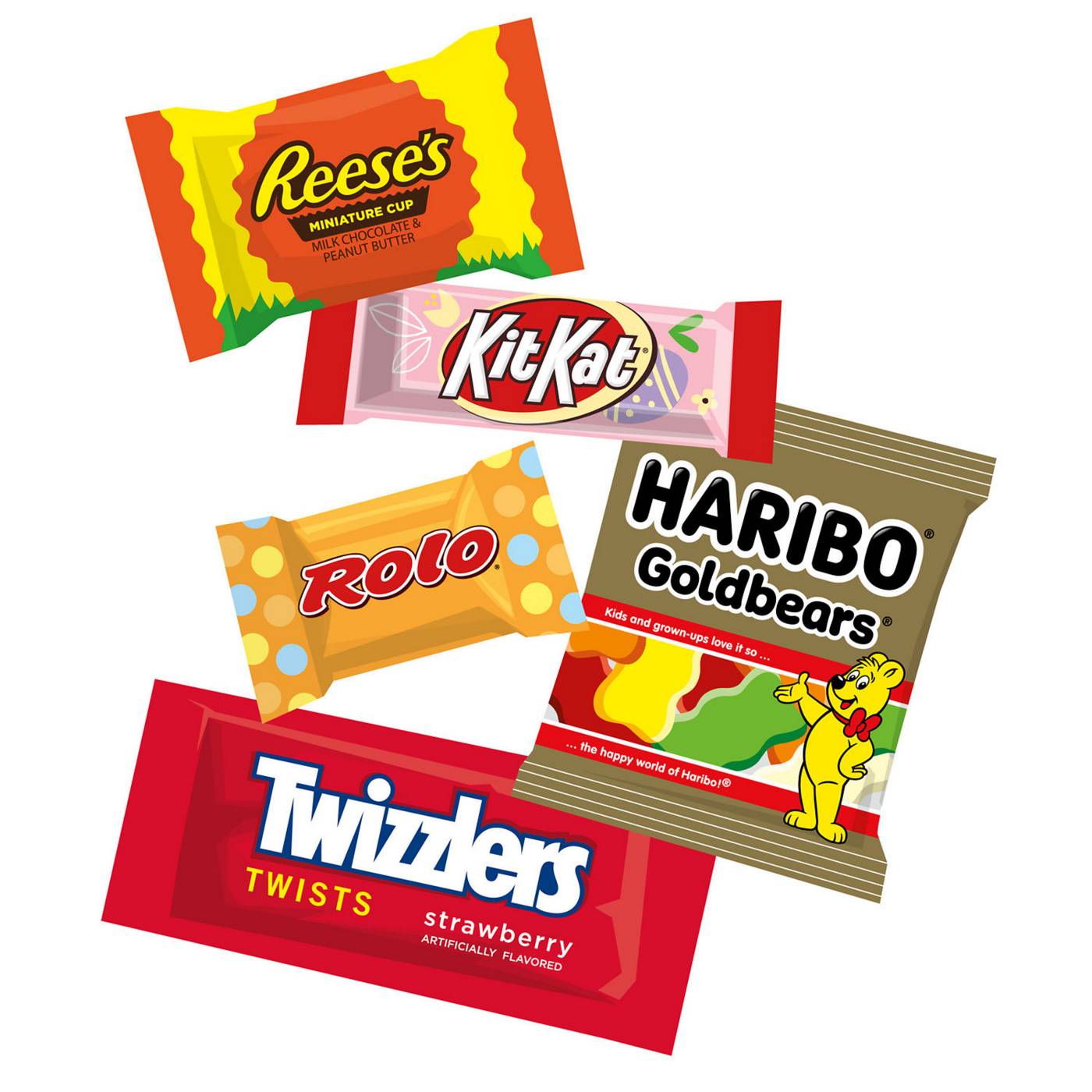 Reese's, Kit Kat, Rolo, Twizzlers & Haribo Assorted Easter Egg Hunt Candy; image 2 of 7