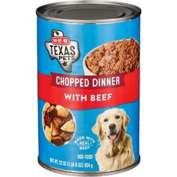 H-E-B Texas Pets Chopped Beef Wet Dog Food