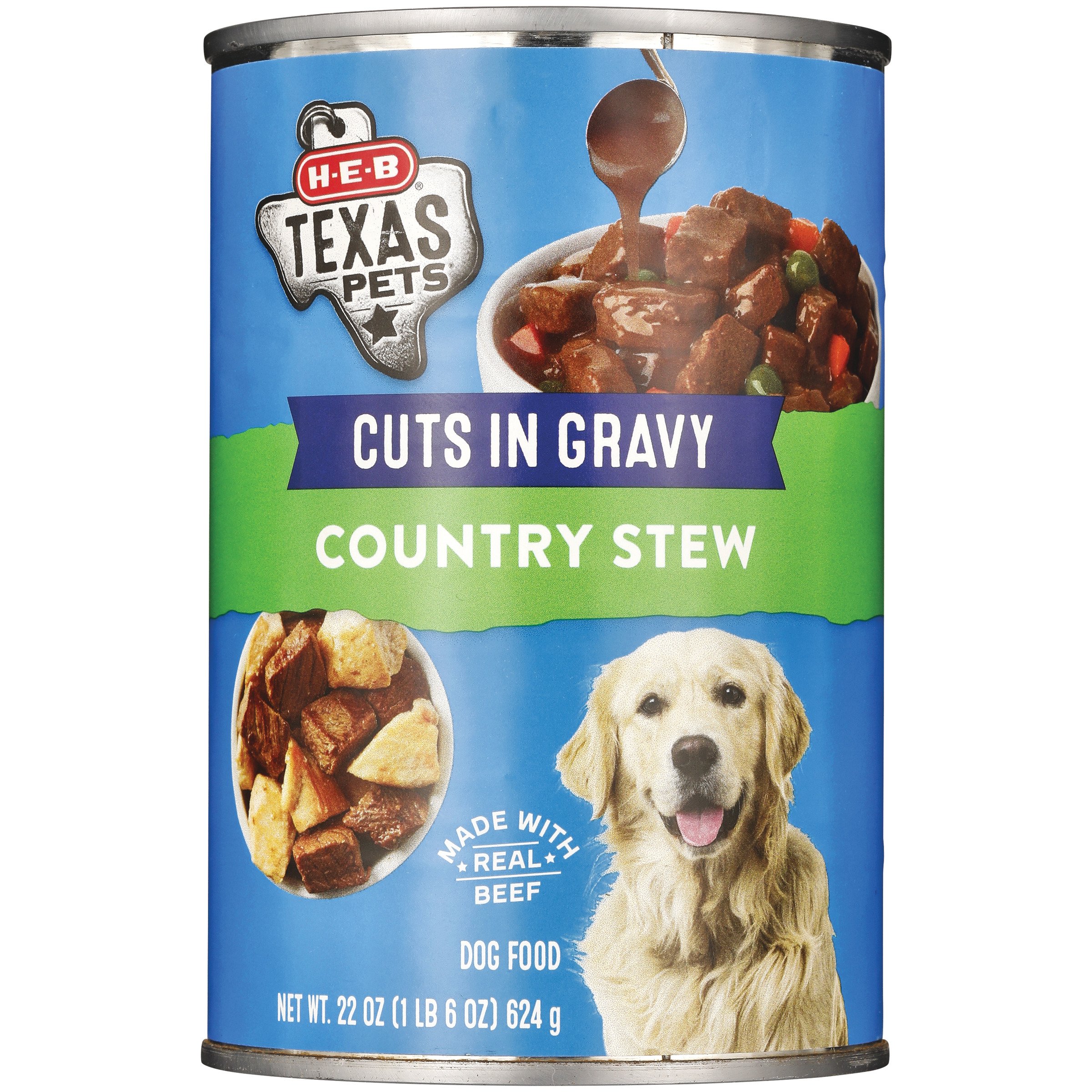 HEB Texas Pets Country Stew Cuts in Gravy Wet Dog Food Shop Food at