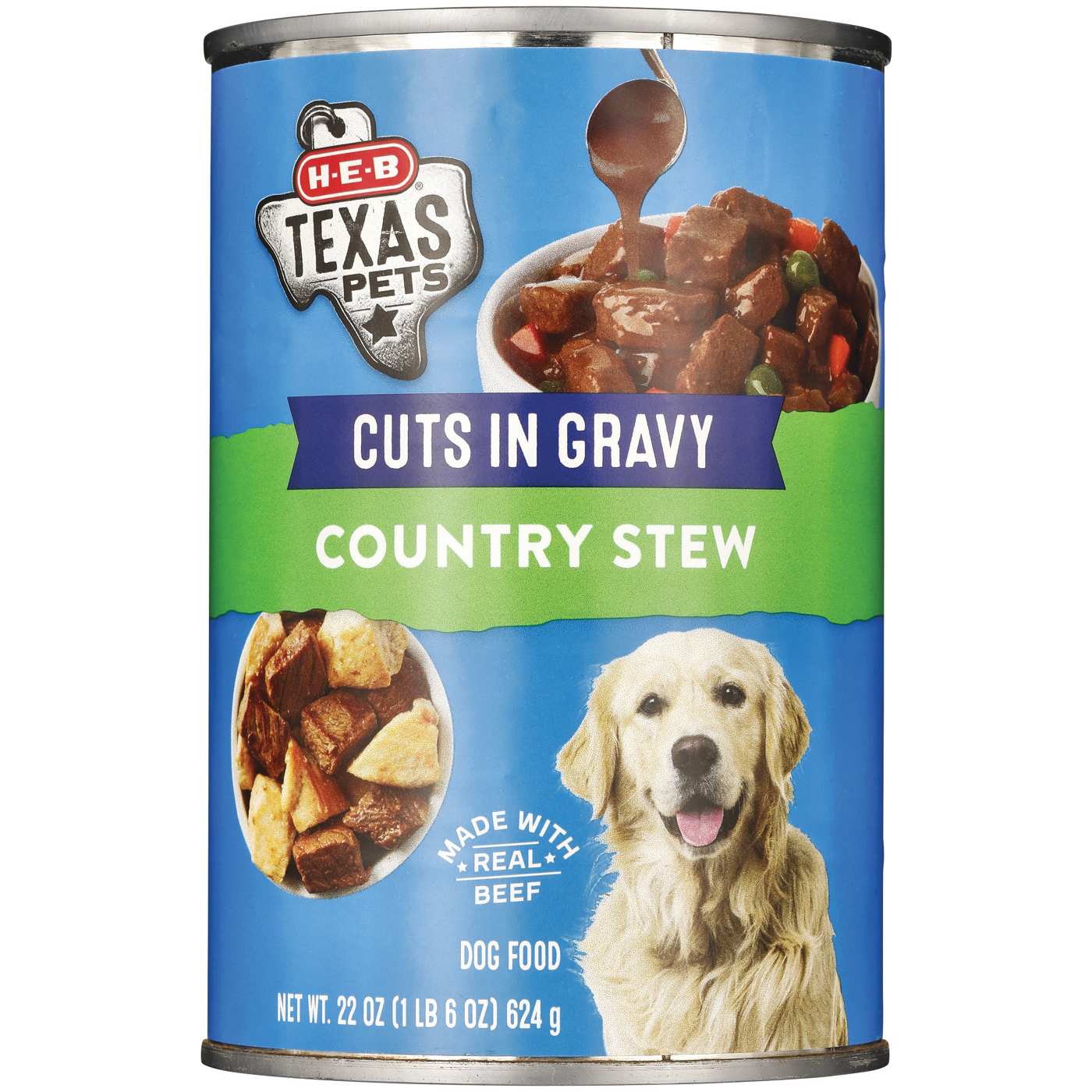H-E-B Texas Pets Country Stew Cuts in Gravy Wet Dog Food; image 1 of 2