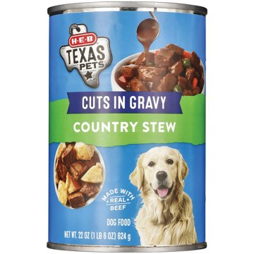 H-E-B Texas Pets Country Stew Cuts in Gravy Wet Dog Food