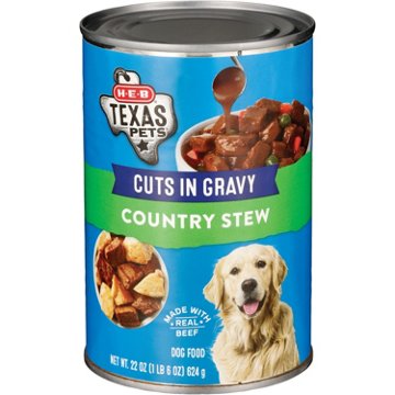 H-E-B Texas Pets Country Stew Cuts in Gravy Wet Dog Food