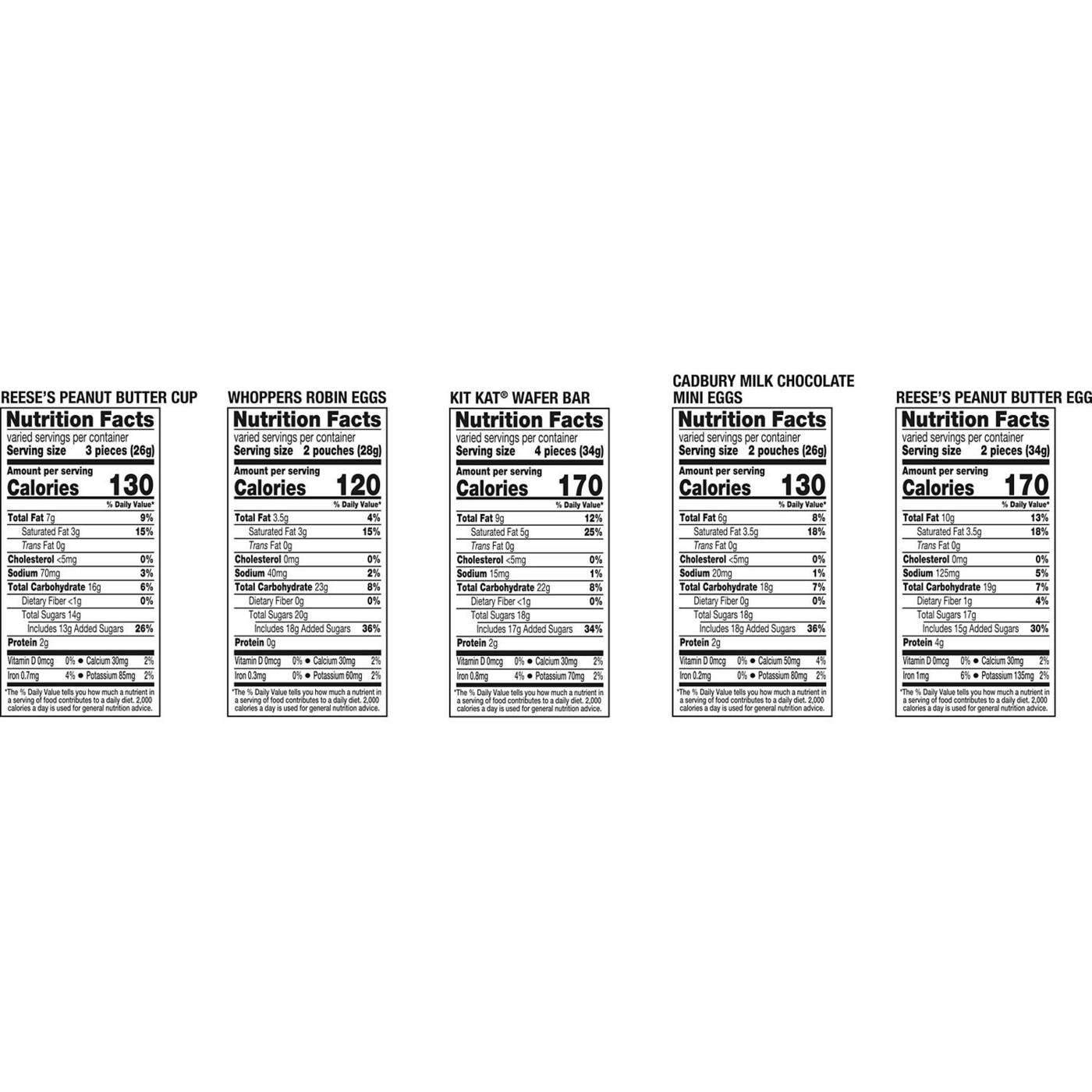 Reese's, Kit Kat, Whoppers & Cadbury Assorted Chocolate Easter Egg Hunt Candy; image 3 of 7