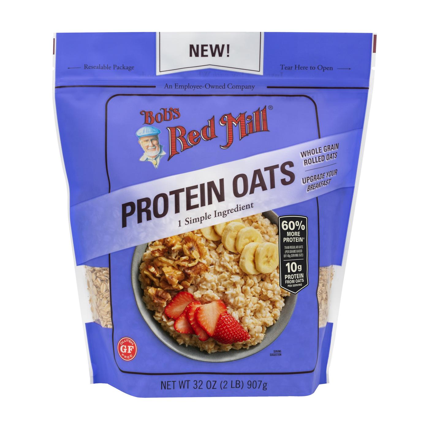 Bob's Red Mill Protein Whole Grain Rolled Oats - Shop Oatmeal & hot ...