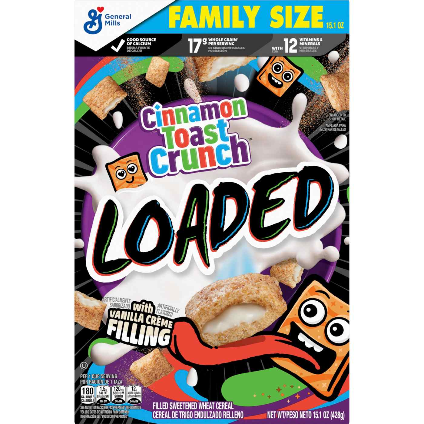 General Mills Loaded Cinnamon Toast Crunch Cereal Large Size - Shop ...