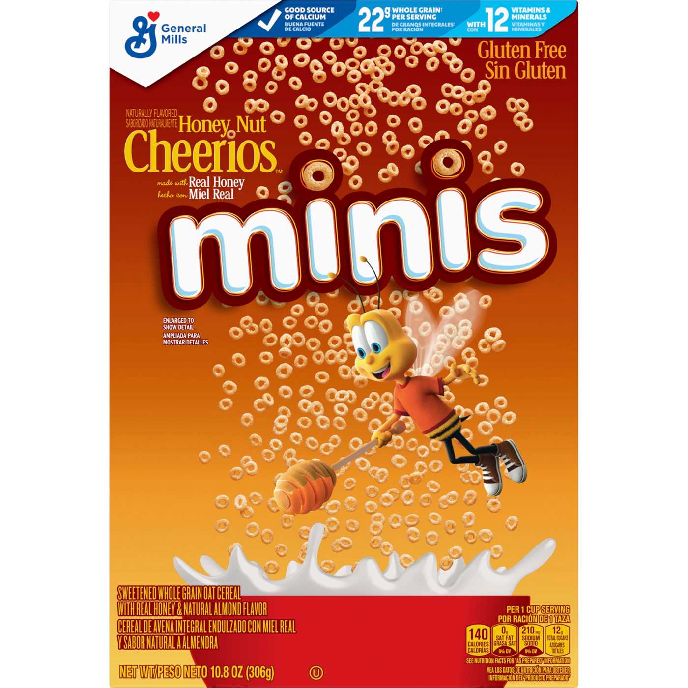 General Mills Minis Honey Nut Cheerios Cereal; image 1 of 3