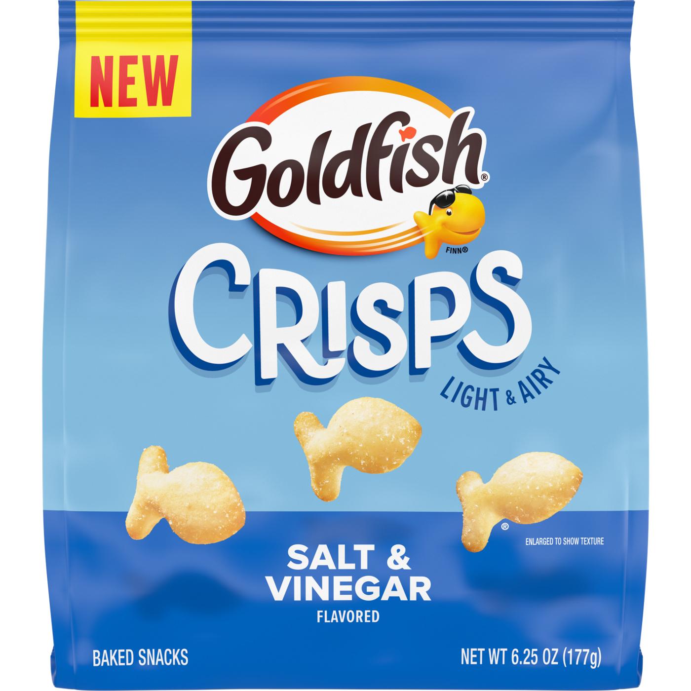 Goldfish Crisps Salt & Vinegar Baked Snacks; image 1 of 5