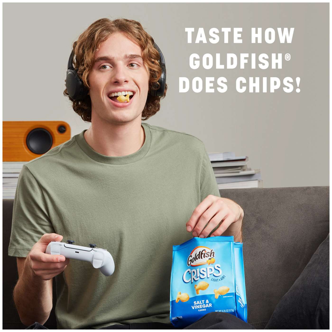 Pepperidge Farm Goldfish Crisps Salt & Vinegar ; image 9 of 10