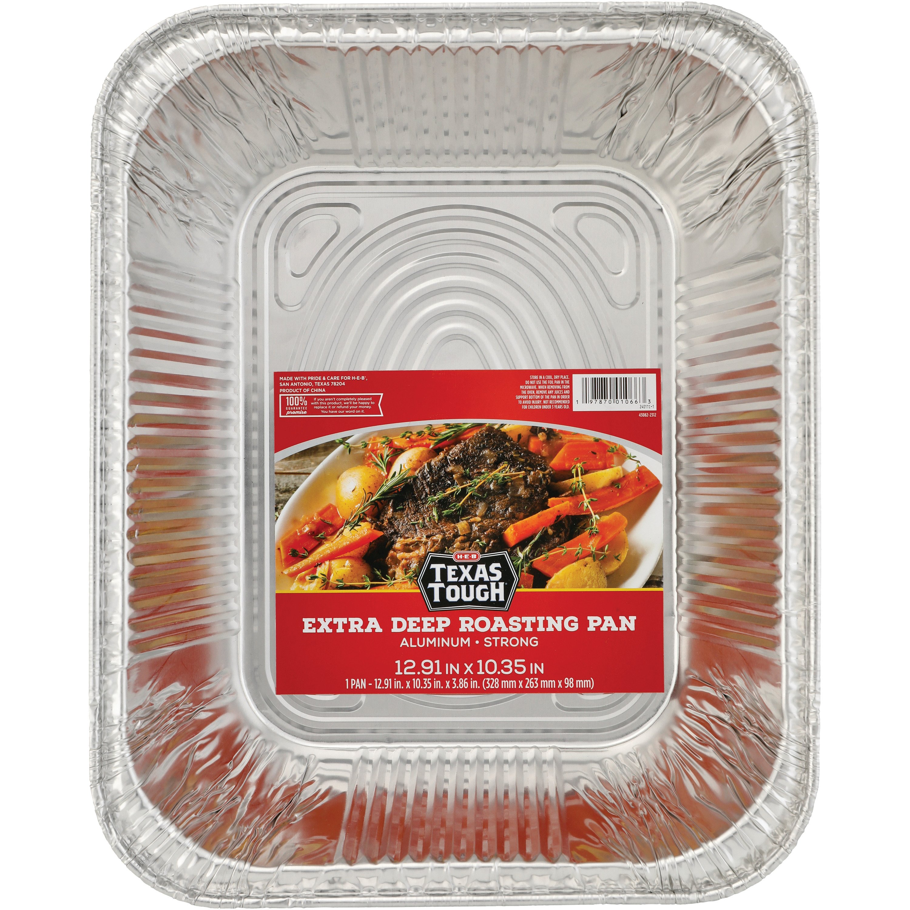 HEB Texas Tough Aluminum Extra Deep Roasting Pan Shop Bakeware at HEB