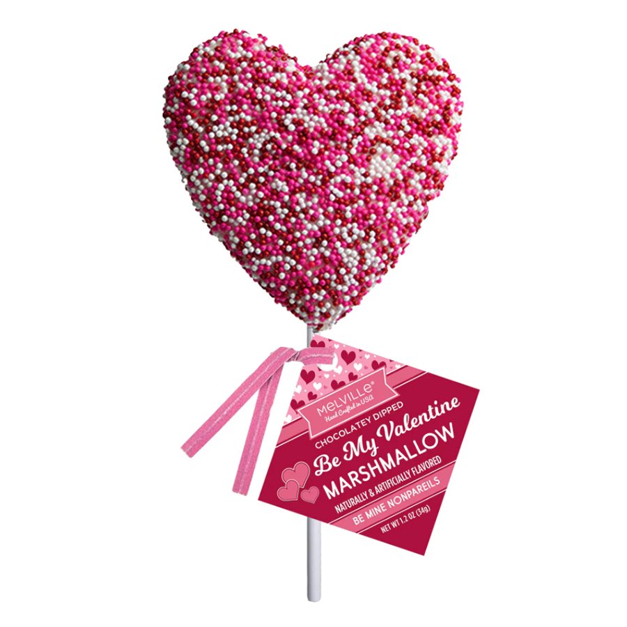 Melville Chocolatey Dipped Valentine's Marshmallow Heart Pop Shop