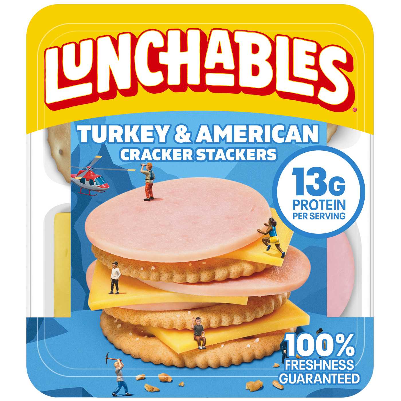 Lunchables Snack Kit Tray Turkey & American Cheese Cracker Stackers; image 1 of 4