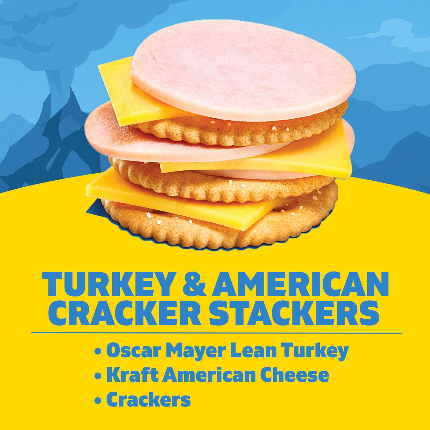 Lunchables Snack Kit Tray Turkey & American Cheese Cracker Stackers; image 2 of 4