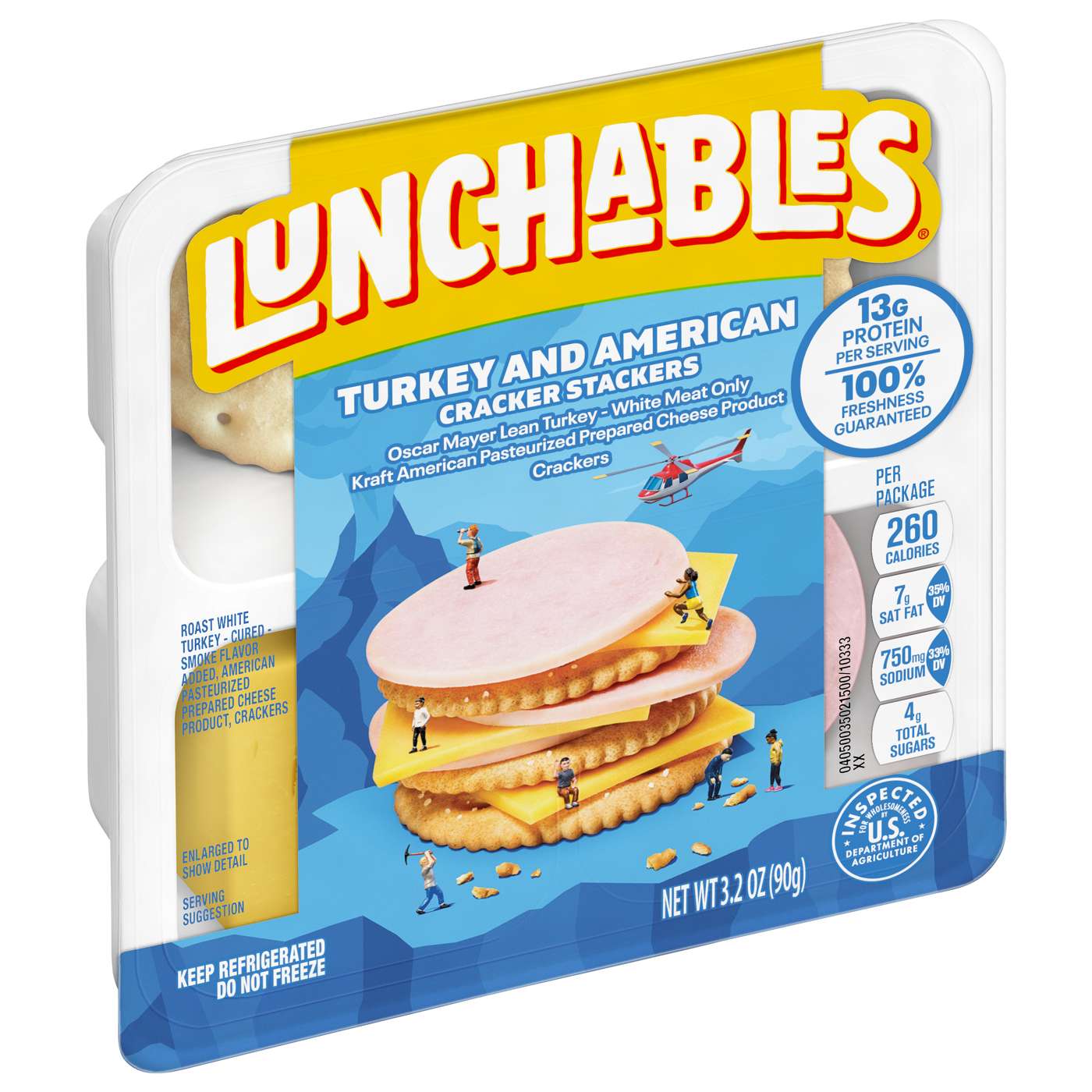 Lunchables Snack Kit Tray Turkey & American Cheese Cracker Stackers; image 4 of 4