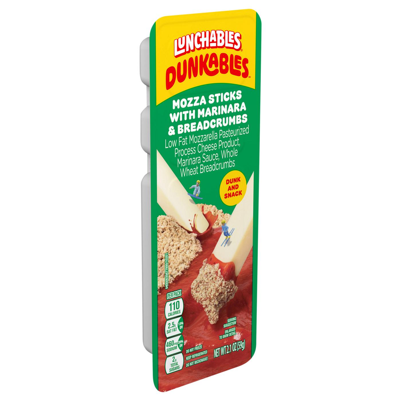 Lunchables Dunkables Snack Kit Tray - Mozza Sticks with Marinara & Breadcrumbs; image 3 of 8