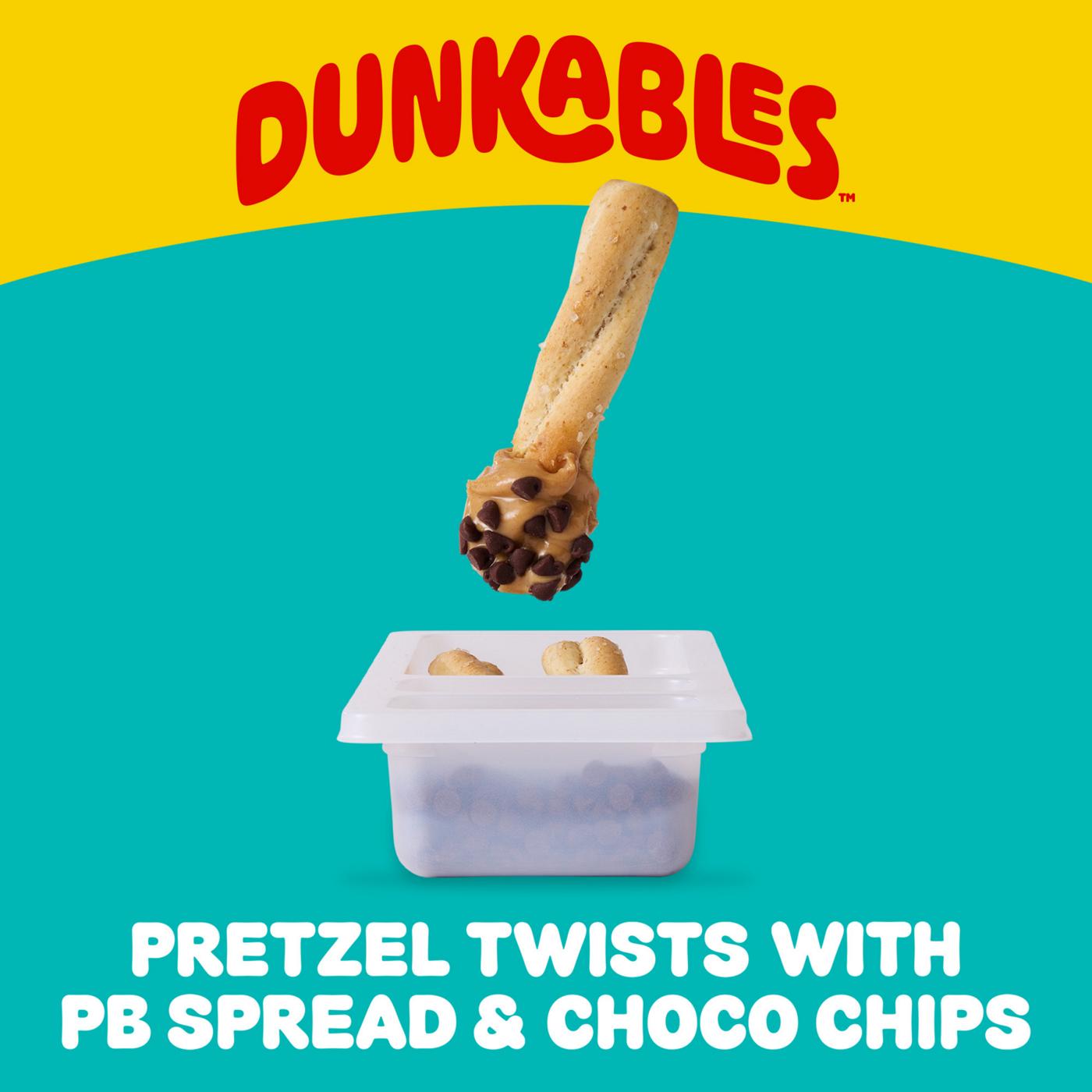Lunchables Dunkables Snack Kit Tray - Pretzel Twists with PB Spread & Choco Chips; image 2 of 8