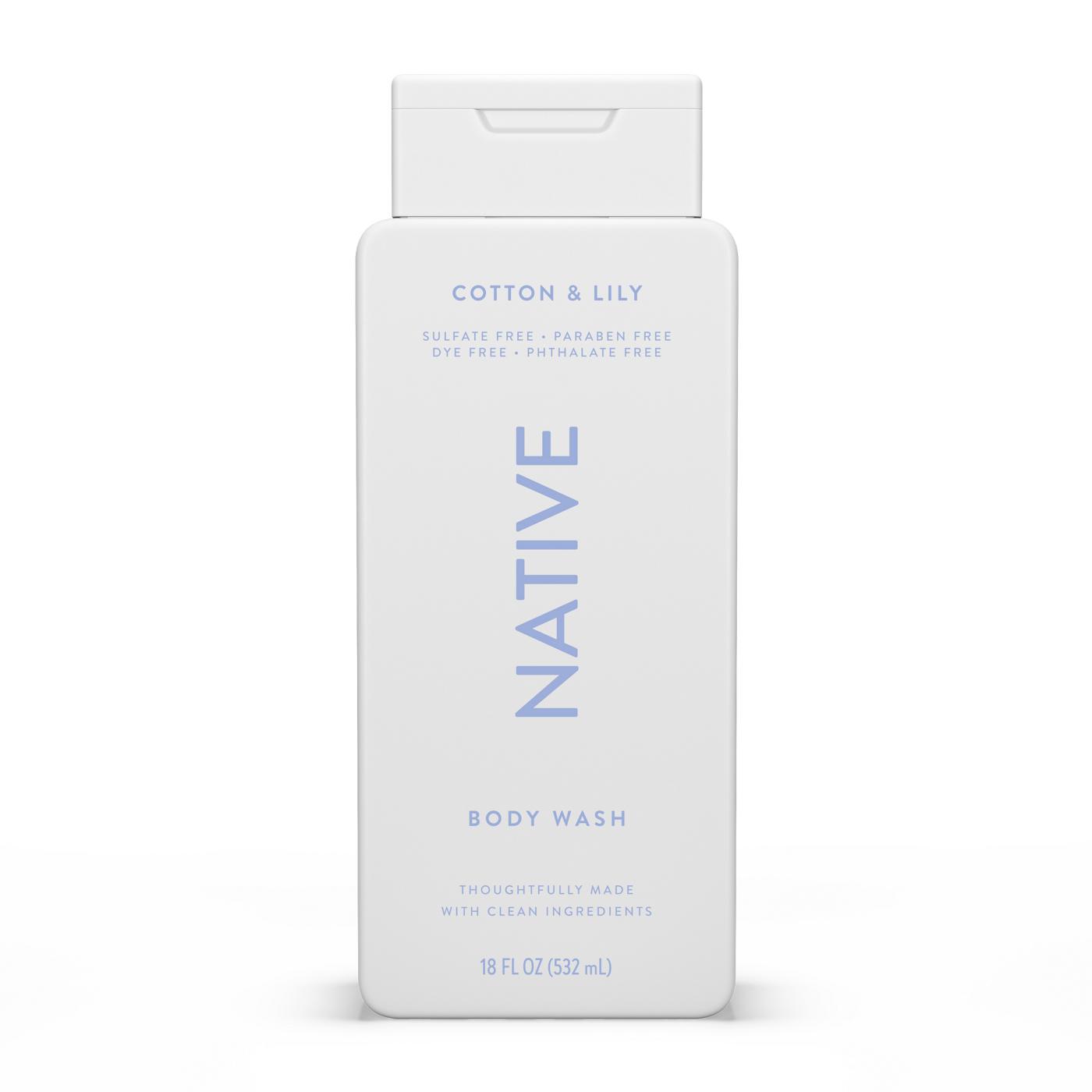 Native Body Wash - Cotton & Lily; image 1 of 2