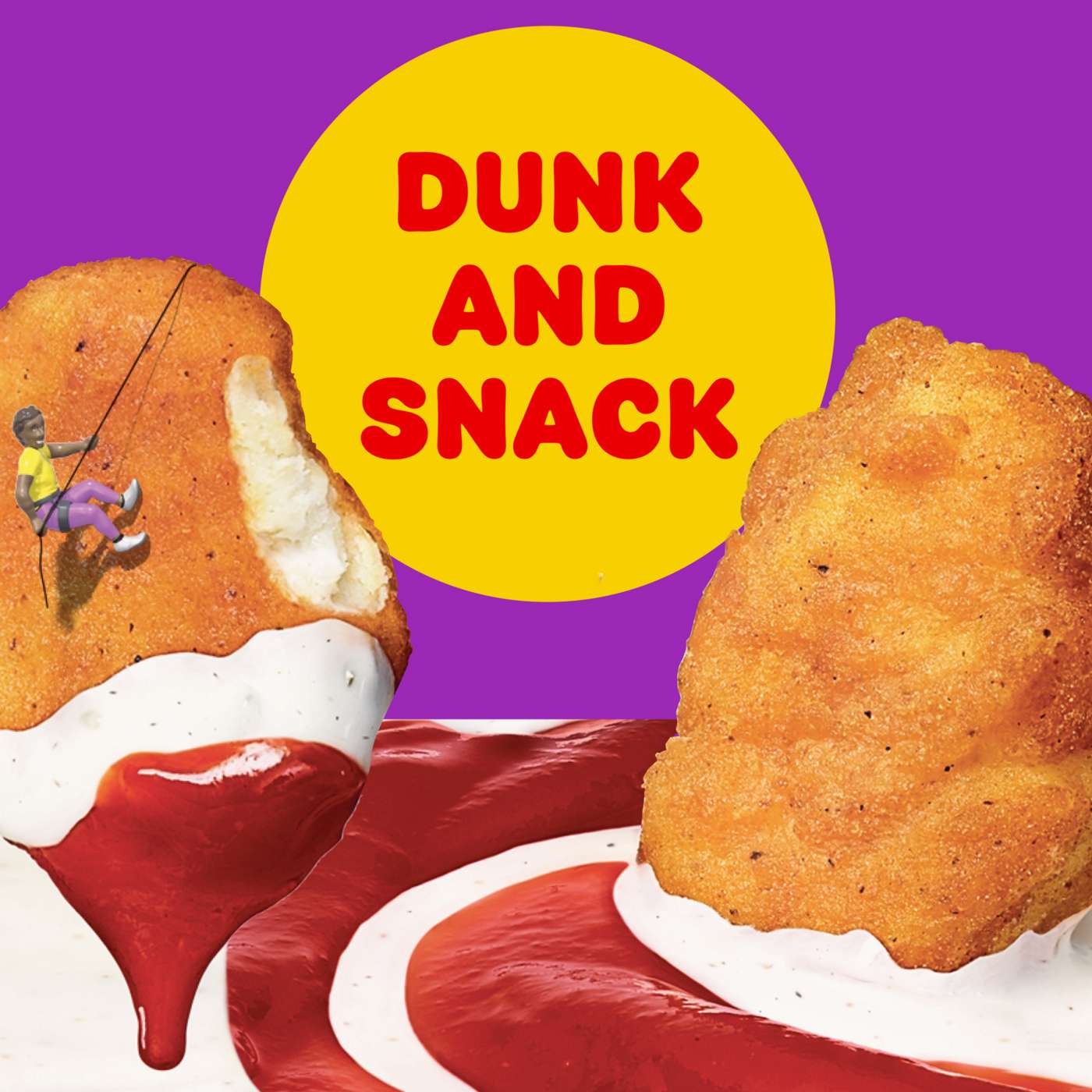 Lunchables Dunkables Snack Kit Tray - Chicken Poppers with Ranch & Ketchup; image 3 of 8
