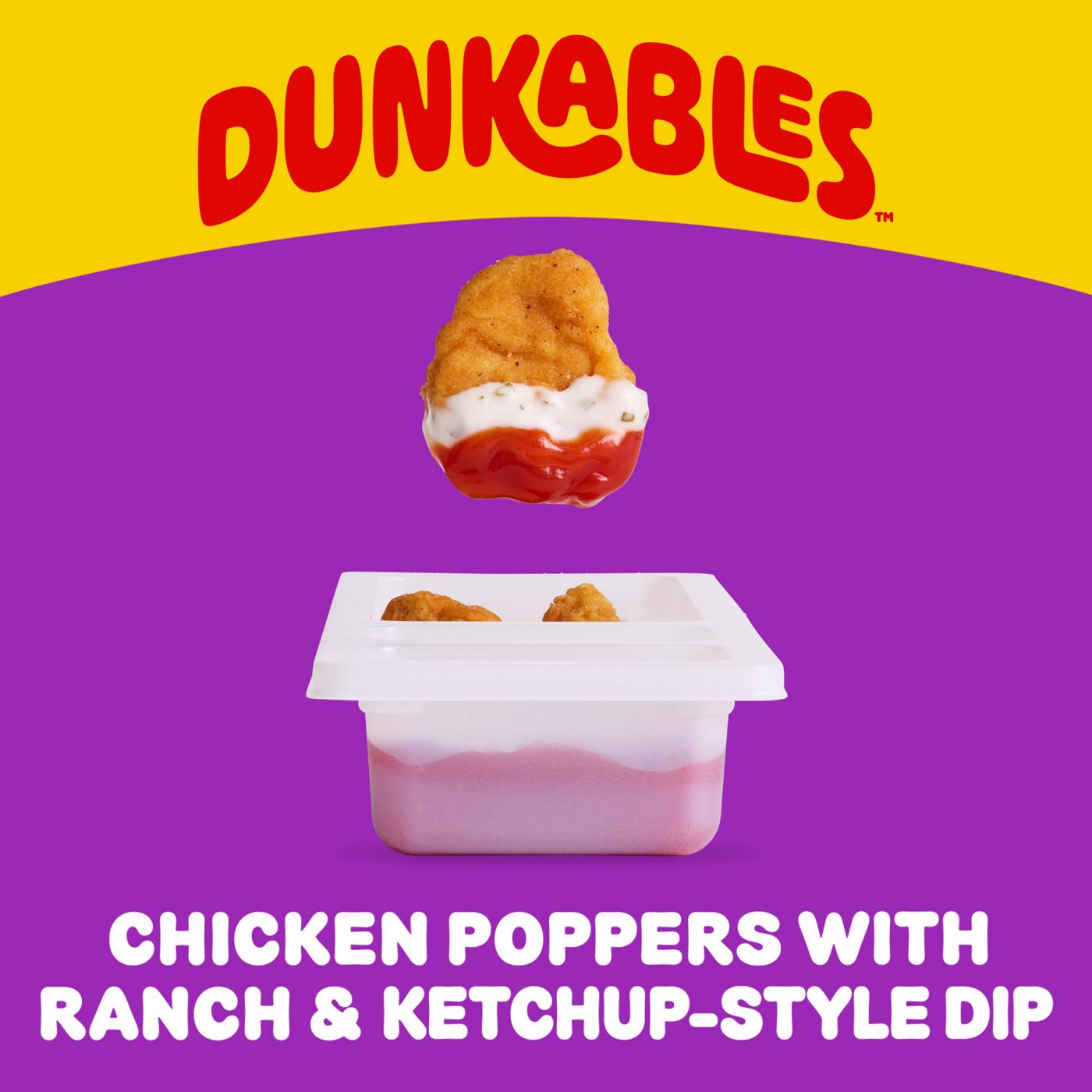 Lunchables Dunkables Snack Kit Tray - Chicken Poppers with Ranch & Ketchup; image 7 of 8