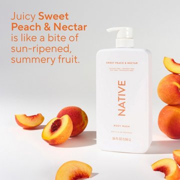 Native Body Wash, Sweet Peach & Nectar Scent