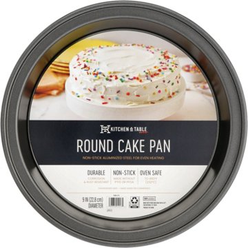 Kitchen & Table by H-E-B Round Cake Pan - Gun Metal, 9"
