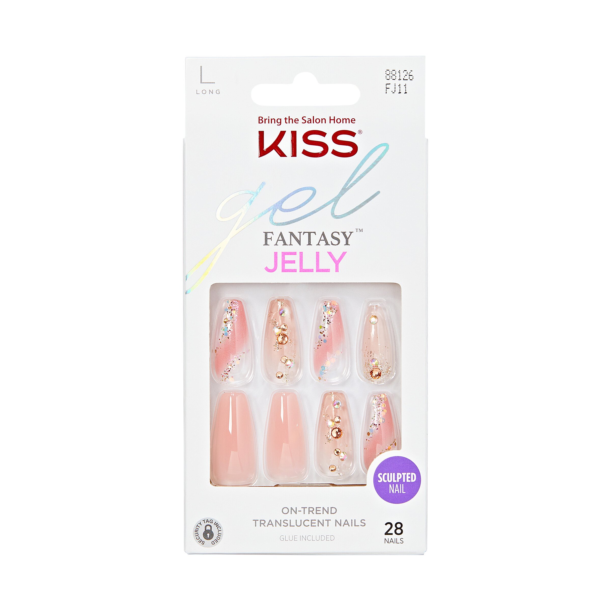 KISS Gel Fantasy Jelly Nails - Jelly Cat - Shop Nail Sets at H-E-B