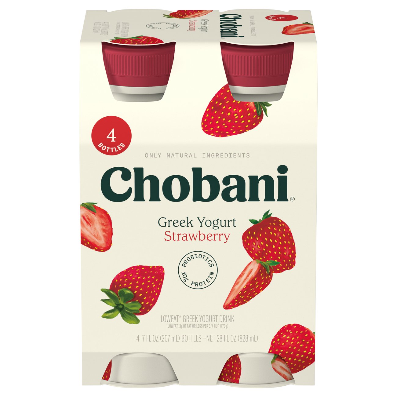 Chobani Greek Yogurt Smoothie Strawberry Shop Yogurt at HEB