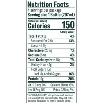 Chobani 10g Protein Strawberry Greek Yogurt Drink 7 oz Bottles
