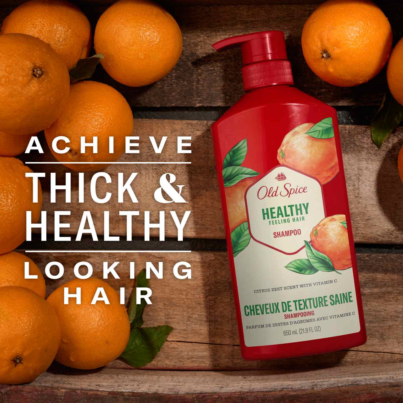 Old Spice Healthy Feeling Hair Shampoo - Citrus Zest; image 6 of 8